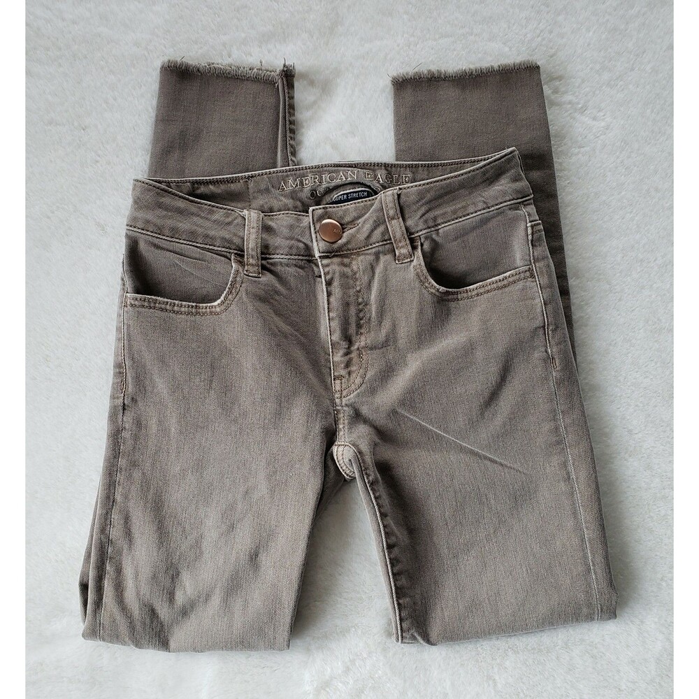 American Eagle Jegging Crop Size 0 Regular Super Super Stretch Womens